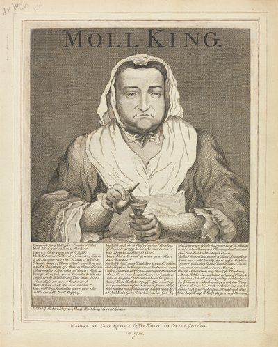 Moll King (Retrato grabado de la famosa dueña del King