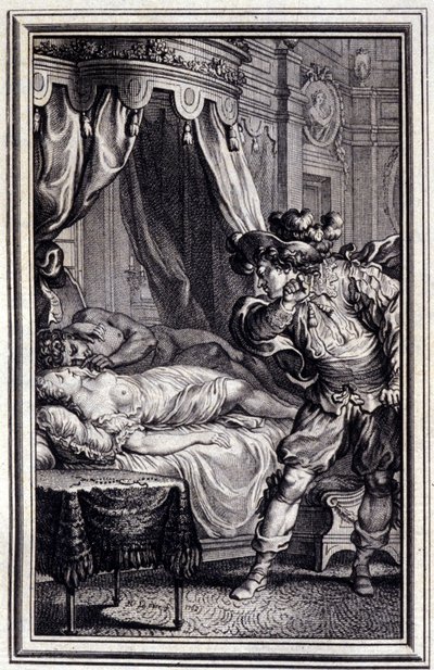 Mona Lisa - en "Cuentos y nuevas en verso" de Jean La Fontaine. 1762. de Unknown artist