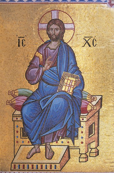 Mosaico que representa a Cristo en el trono de Unknown artist