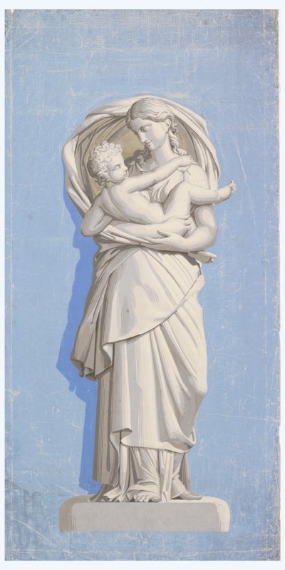 "Madre e hijo" de la serie "Las edades del hombre" de Unknown artist