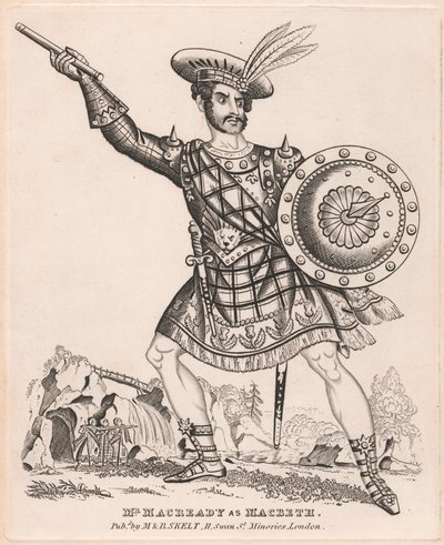 Sr. Macready como Macbeth de Unknown artist