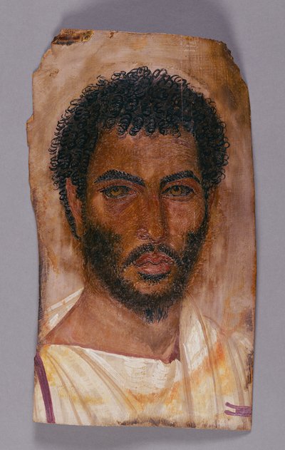 Retrato en momia de un hombre barbudo de Unknown artist