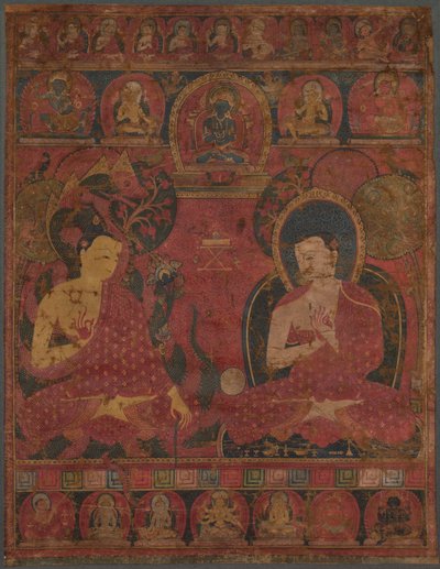 Nagarjuna (c. AD 150–250) with a Buddhist Master de Unknown artist