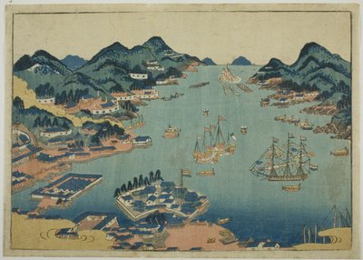 Puerto de Nagasaki de Unknown artist