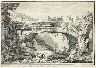 Puente Natural de Veia en las Colinas Veronesas, cerca de Lugo de Unknown artist