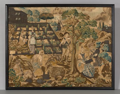 Panel de bordado de Unknown artist