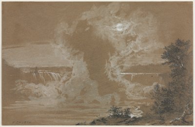 Niagara Falls by Moonlight de Unknown artist