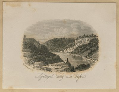 Valle del Ruiseñor, cerca de Clifton de Unknown artist