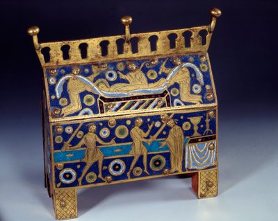 Objeto de arte: Esmalte de caza, oro y cobre de Santo Tomás Becket de Unknown artist