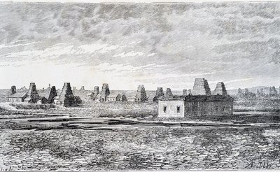Pozos de petróleo, Bakú, Cáucaso (Nobel) de Unknown artist
