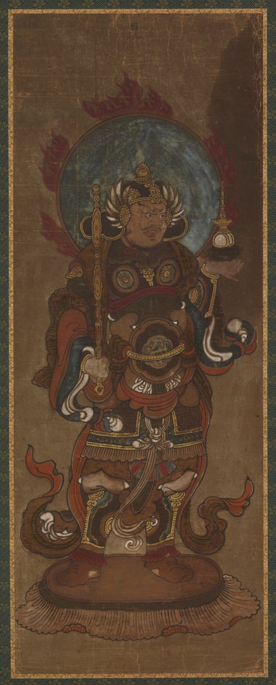 Uno de los doce deva: Bishamon-ten (<em>Vaisravana</em>) de Unknown artist