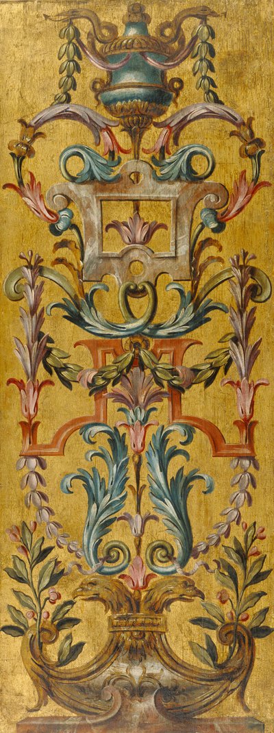 Un panel pintado de Unknown artist