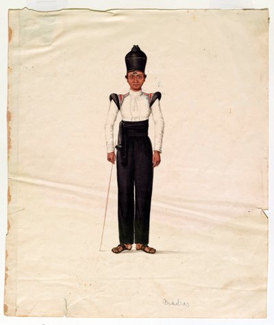 Muchacho ordenanza, Ejército de Madrás de Unknown artist