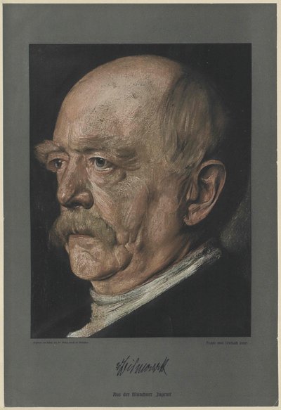 Otto Conde de Bismarck (imprimir) de Unknown artist