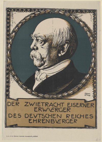 Otto Conde de Bismarck (imprimir) de Unknown artist