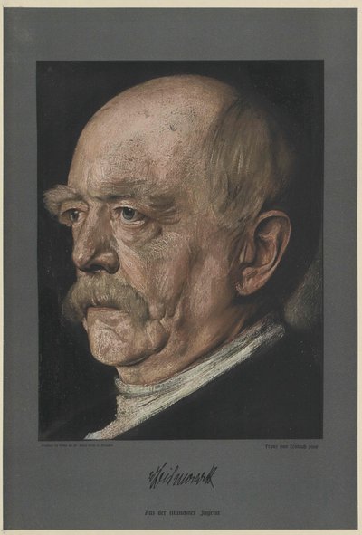 Otto Conde de Bismarck (imprimir) de Unknown artist