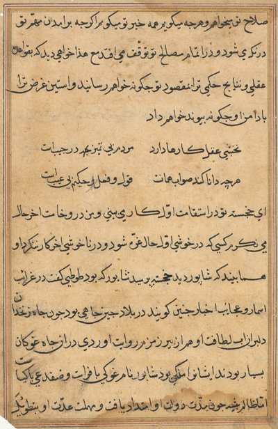 Página de Cuentos de un Loro (Tuti-nama): página de texto de Unknown artist