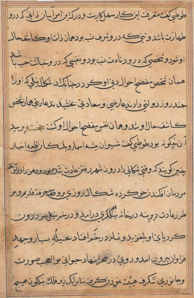 Página de Cuentos de un Loro (Tuti-nama): página de texto de Unknown artist