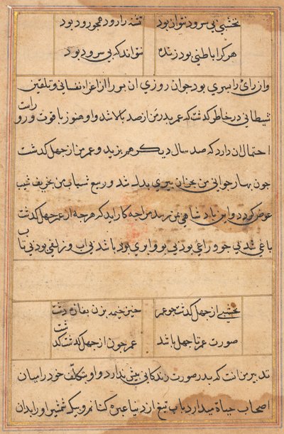 Página de Cuentos de un Loro (Tuti-nama): página de texto de Unknown artist
