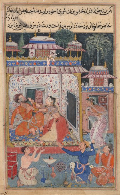Página de Cuentos de un loro (Tuti-nama): página de texto de Unknown artist