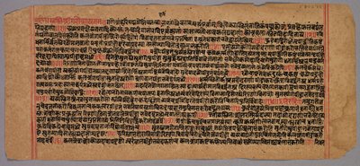 Página de un manuscrito Jaina de Unknown artist