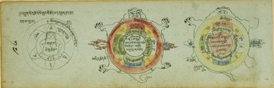 Página de un manuscrito con diagramas de protección contra las enfermedades infantiles de Unknown artist