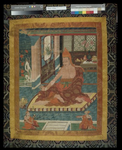 Estandarte pintado (Thangka) del Retrato de Sakya Pandita (1132 - 1251) de Unknown artist