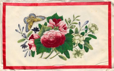 Pintura Nueve del Libro Ilustrado de Flores y Mariposas de Unknown artist