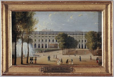 Jardines del Palacio Real, hacia 1820, actual distrito 1, entre 1815 y 1825 (pintura) de Unknown artist