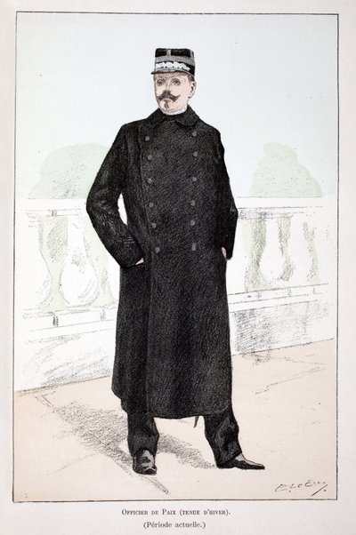 Oficial de paz, vestimenta de invierno (período de Lepine) de Unknown artist