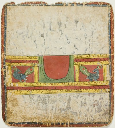Trono del Pavo Real, de un juego de cartas de iniciación (Tsakali) de Unknown artist
