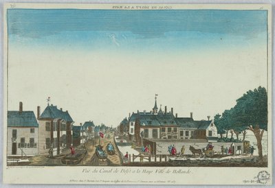 Peep-show, Vista del Canal de Delft en La Haya, Ciudad de Holanda, 16 de Unknown artist