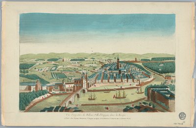 Vista de Bilbao, Ciudad de España en la Biscaya de Unknown artist