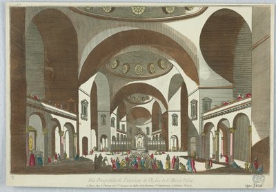Vista perspectiva del interior de la Iglesia de San Marcos, en Venecia de Unknown artist