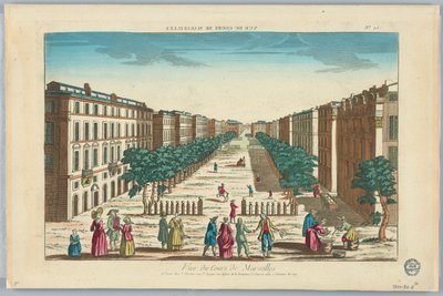 Vista del Cours de Marsella, No. 25 de Unknown artist