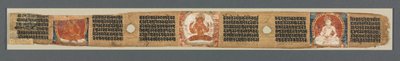 Perfección de la Sabiduría en Ocho Mil Líneas: Ashtasahasrika Prajnaparamita: Hoja Decorada de Unknown artist