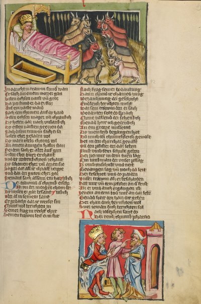 El sueño del faraón; José interpreta el sueño del faraón de Unknown artist