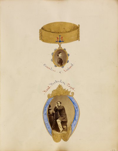[Collage fotográfico con retratos de la Condesa de Listowel y Lord Berkeley Paget] de Unknown artist