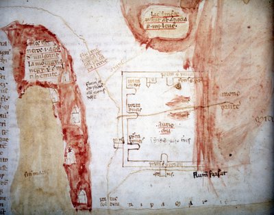 Plano de Antioquía (Antakya), ciudad de Turquía - en 