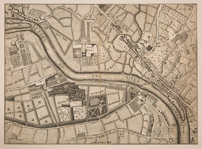 Plano de Richmond, Syon y Kew de Unknown artist