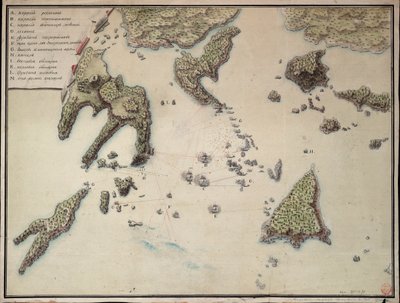 Plano de la toma de Barasound en Finlandia de Unknown artist