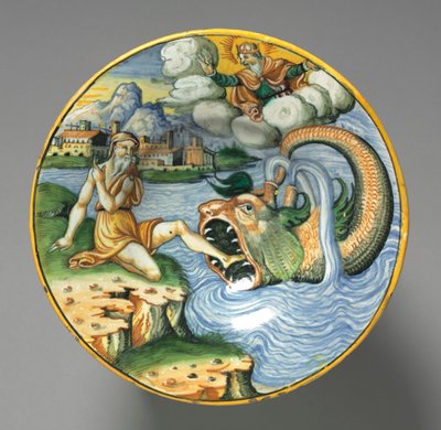 Plate Depicting Jonah de Unknown artist