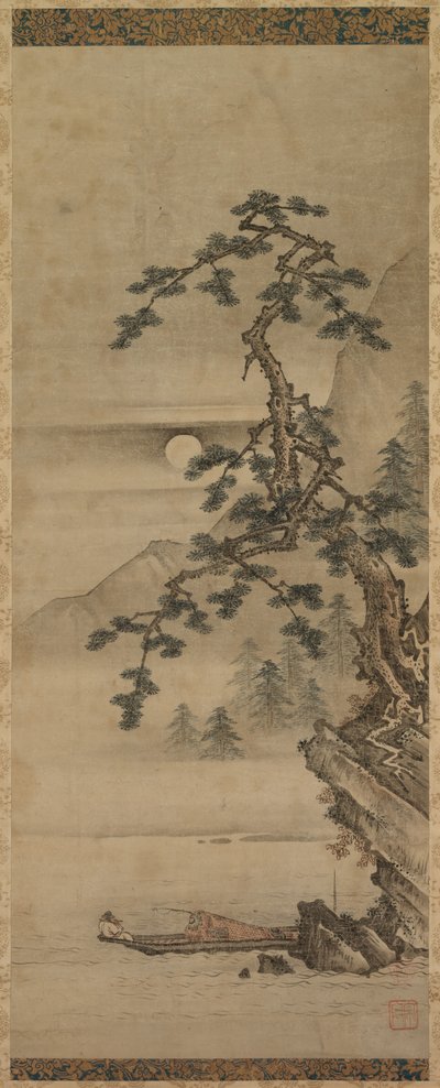 Playing Flute in Moonlight de Unknown artist