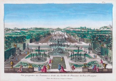 Jardines de placer del Rey de España de Unknown artist