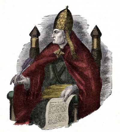 Papa Gregorio el Grande (Gregorio Magno) (590-604) de Unknown artist