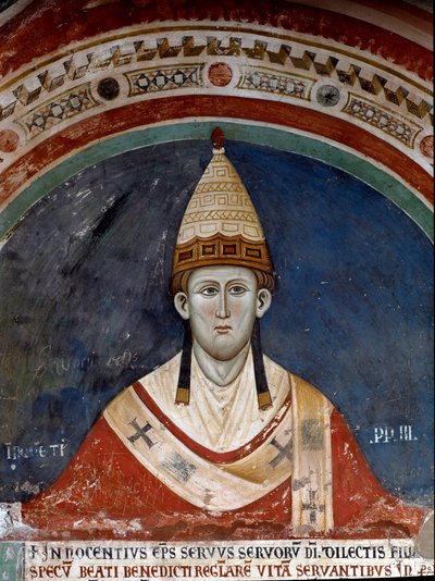 Papa Inocencio III (detalle) de Unknown artist