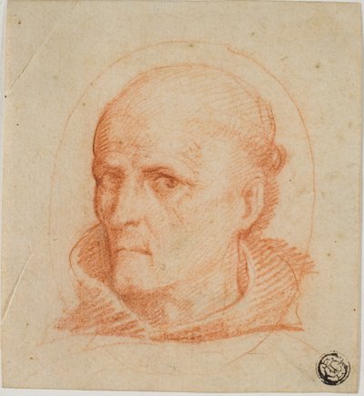 Cabeza de retrato de monje franciscano de Unknown artist
