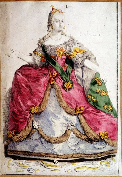 Retrato de cuerpo entero de Catalina II de Rusia de Unknown artist