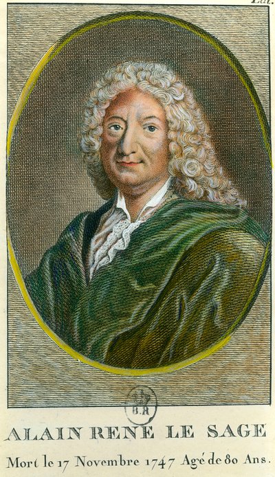 Retrato de Alain Rene Lesage de Unknown artist