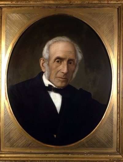 Retrato de Alessandro Manzoni (1785 - 1873), escritor italiano. Pintura anónima. Siglo XIX Milán, casa del Manzoni de Unknown artist